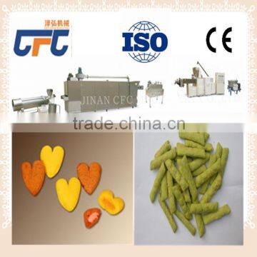 Puffed corn wheat snacks food extruder manufacture