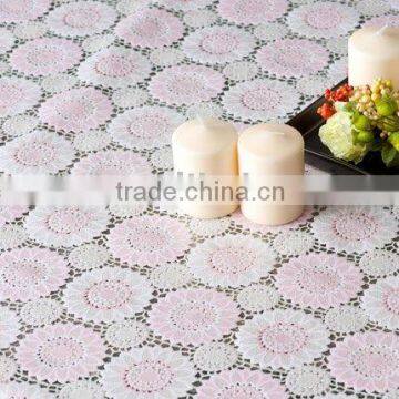 Printed Vinly Lace tablecloth, flower pattern table cloth