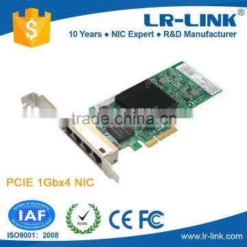 LREC9714HT Intel I350AM4 Chipset Gigabit RJ45 4 Port PCI Express Lan Card For Server