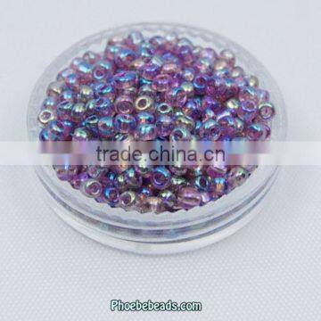 Wholesale 11/0 Rainbow Purple Glass Beads To Make Bracelets Or Necklace GSB-2RR03