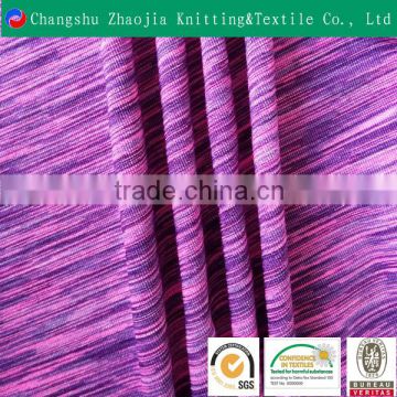 Polyester spandex stripe jersey knit fabric wholesale