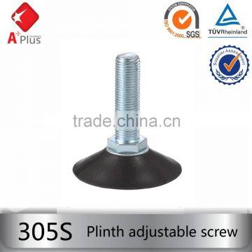 305S Plinth adjustable plastic rubber leveling feet for furniture