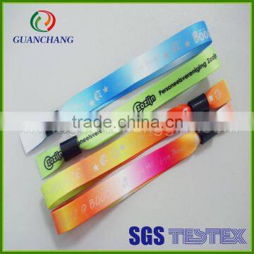 Wholesale Custom Various Fancy Logo Design Elastic Fabric Woven Smart One Direction Wrist Band photo-3