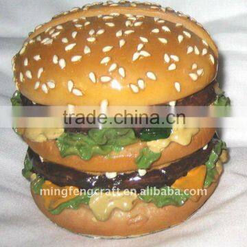 Polyresin Hamburger Decoration Craft