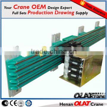 3D Design Drawing Customizeable Enclosed copper sliding contact line for crane feeder