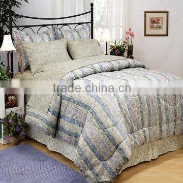 polyester/cotton plain bedding comforter set