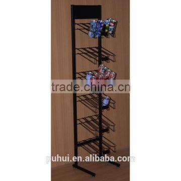 metal floor standing drinks rack