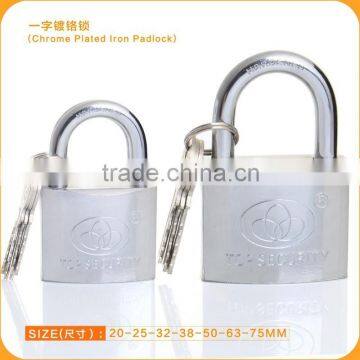 Number Ones!!Unique Brass Cylinder Chrome Plated Iron padlock,Useful Door Lock With Cheap price