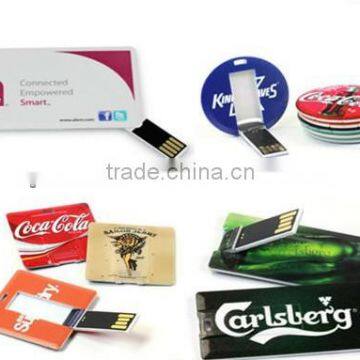 color printing 2 sides usb flash drive 2.0,card usb flash memory,credit card usb flash drive