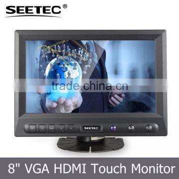 8 inch 12v hdmi input widescreen portable tablet panel display vga lcd car monitor