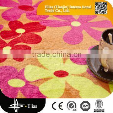 Flower chenille carpet and waterproof carpet and carpet tile