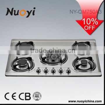 30inch Hot Sale High Quality 5 Burner Gas Cooker With Oven