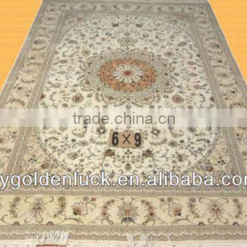 6x9ft chinese wool and silk carpets