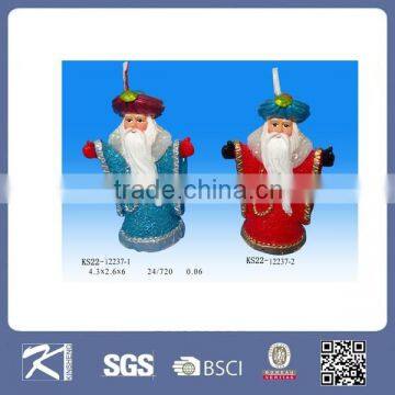 christmas decoration cheap decorative Christmas santa shaped fancy candles gift