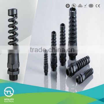 UTL IP68 waterproof strain relNylon tube connectors with cable bend protection