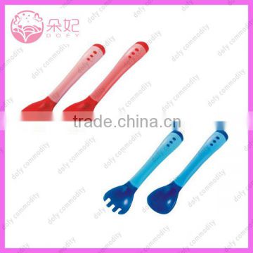 heat sensitive baby spoon and fork