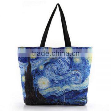 Fashion Digital Printing Canvas Tote Bag