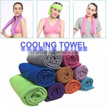 2016 New Products Cold Sports Instant Ice Towels, Summer Bamboo Charcoal Fiber Hypothermia Ice Towels/