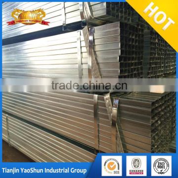 20*40mm Pre / hot Galvanized Rectangular Steel Tubes Hot Selling