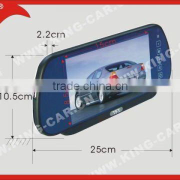 rear view 7inch mirror parking sensor & night vision camera PVV-2-358