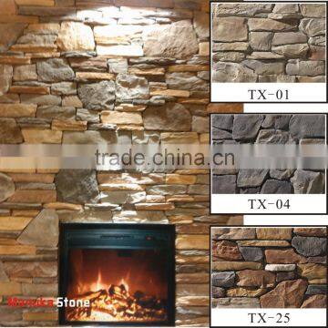 artificial light weight exterior manufactured decorative wall stone