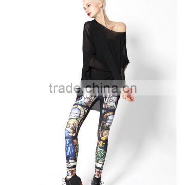 wholesale plus size black sexy latex slimming naked woman leggings