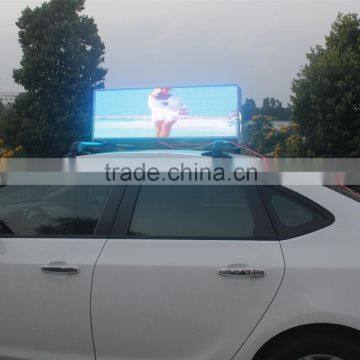 Ultra Thin 3G P5 P6 Taxi Roof LED Display Taxi Top Sign For Dynamic Advertising