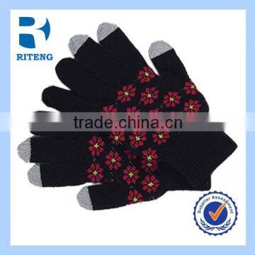 black touch gloves 3 fingers touch screen gloves