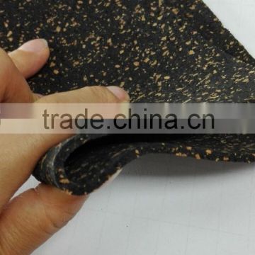 3mm thick acoustic cork rubber mat, thermal insulation, high density