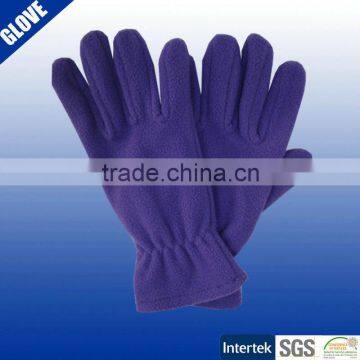 Promotional purple color comfort winter fleece scarf for women