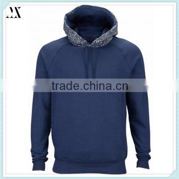 2016 Custom Wholesale Man Hoodie With Cotton Fleece Pull Over Hoodie