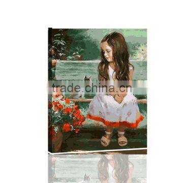 wholesale DIY digital canvas abstract flower acrylic painting by number for bedroom DIY106