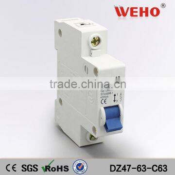 high quality c45 series 1p 63 amp circuit breaker