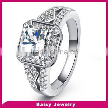 New design latest fashion top quality silver gemstone ring