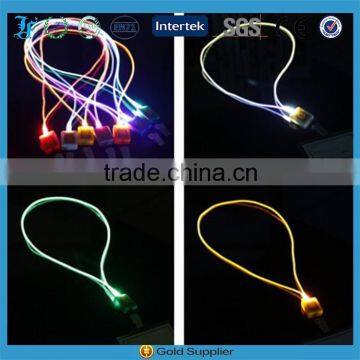 wholesale flashing led necklace lanyard with logo