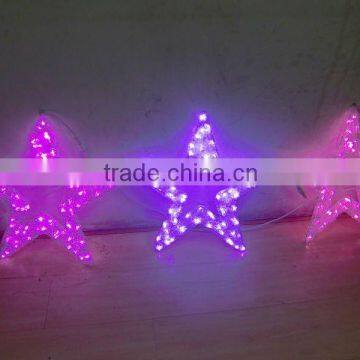 Outdoor Star Street Pole Motif/xmas Decoration Led Motif Light For Pole