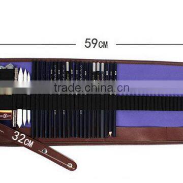 Factory Wholesale Roll Up Wrap Pencil Case;Roll Up Canvas Pencil Case photo-4