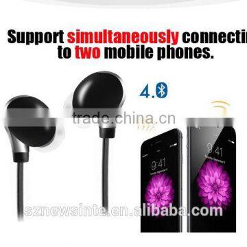 Bluetooth 4.1 EDR CSR In-Ear Headphone Stereo Earbuds Noodle Headphone With Microphone Wireless Earphone photo-4