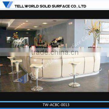 TW 100% acrylic led bar table/solid surface led bar furniture/illuminated led bar counter