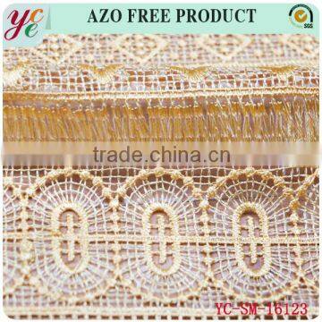 Short Tassel and New Pattern Embroidery Lace Fabric for Garment photo-3
