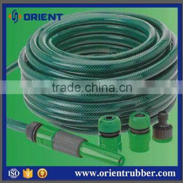 China Supplier Multi Colors Non Smell Light Fiber Braided PVC Garden Water Hose/Pipe