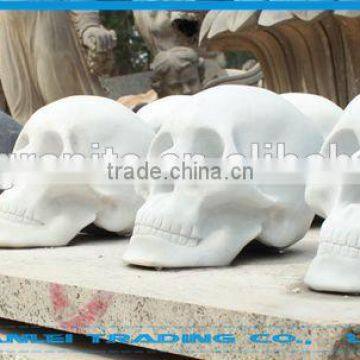 Distinctive natural marble skull/marble carved skull