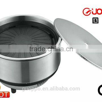 Thai Korean Japanese Style Stovetop BBQ Grill , Steak Pan Stove Set Kitchenware , Wholesale Restaurant Plancha GEO-01X photo-2