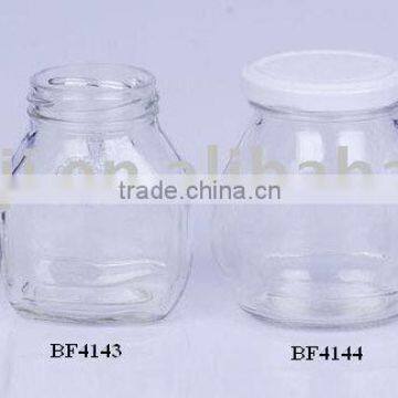 Glass jars for food