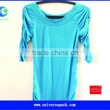Viscose Spandex Three Quarter Sleeve t Shirt From Factory Wholesale