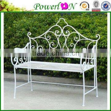 Sale Cheap Fashion Design Wrought Iron Antique Bench Chair Sofa Garden Furniture For Outdoor