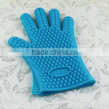 High quality Kitchen Heat Resistant Silicone Glove/ Oven Pot Holder Baking BBQ Cooking Mitts