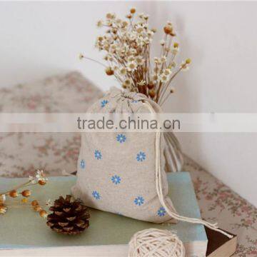 Cheap Linen Fabric Pouch,Linen Cosmetic Bags Wholesale photo-5