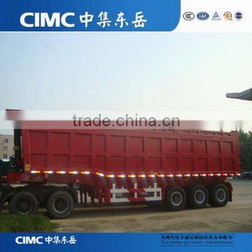 China low price used tractor hydraulic dump trailer for sale