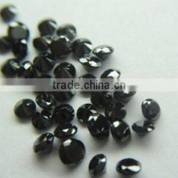 Natural loose black diamond round brilliant cut Indian Manufacturer